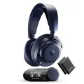 Produktbild: SteelSeries Arctis Nova Pro Omni – Hi‑Res-Wireless Gaming-Headset, 96 kHz/24 Bit, ANC, ClearCast Pro-Mic, KI-Geräuschunterdrückung, Mobile App, Mix 2,4 GHz + BT, OmniPlay PC+PS5+Xbox – Midnight Blue