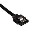 Produktbild: CORSAIR Premium Sleeved SATA Data Cable Set with Straight Connectors, Black, 30cm