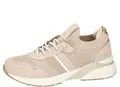 Produktbild: MUSTANG Damen Sneaker elastischem Bund Baumwolle Flexible Gummisohle 1358-321, Größe:37 EU, Farbe:Beige