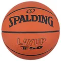 Produktbild: Spalding - TF-50 - Klassische Farbe - Basketball - Größe 5 - Basketball - Anfängerball - Material: Gummi - Outdoor - Anti-Rutsch - Hervorragender Grip - Sehr widerstandsfähig - Nicht aufgeblasen