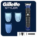 Produktbild: Gillette 4in1 Präzisions-Styler mit Barttrimmer + Rasierer + Rasierklinge + 3 Kammaufsätze, Geschenk Männer