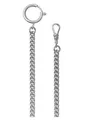 Produktbild: REGENT Herren Taschenuhr Kette 7 mm Breite 31 cm Länge mit Karabiner Rundpanzer Grau PS-01