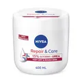 Produktbild: NIVEA Repair & Care Urea Cream (400 ml), tief feuchtigkeitsspendende Feuchtigkeitscreme, spendet trockener Haut Feuchtigkeit mit Urea und Glycerin für 72 Stunden, ideal für Körper, Hand und Gesicht