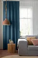 Produktbild: Elbersdrucke Midnight 11 Petrolblau Gardine mit verdeckten Schlaufen, Polyester, 255 x 140 cm