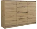Produktbild: ibonto Nachtkommode Sideboard mit 4 Schubladen & 2 Türen für Schlafzimmer, Wohnzimmer