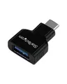 Produktbild: StarTech.com USB C to A Adapter M/F 3.0 Type C A USB-Adapter Typ C M bis W Schwarz (USB31CAADG)