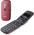 Produktbild: Panasonic KX-TU446EXG 2G Seniorenhandy  (SOS-Notruftaste, Stoßfest) Rot