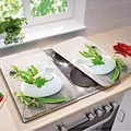 Produktbild: 2x Abdeckplatten Glas universal Herd Glasplatten Set
