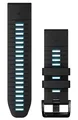 Produktbild: GARMIN Quickfit Silikonband 26 mm Schwarz/Zirrusblau 010-13281-05