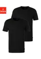 Produktbild: Jack & Jones T-Shirt JACBASIC mit Rippbündchen und angenehmem Tragekomfort (2er-Pack) unifarben, modisch, regular fit, Baumwolle, Rundhals