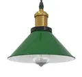 Produktbild: vidaXL Deckenleuchten Pendelleuchte Höhenverstellbar E27 Grün Glänzend Ø 22 cm Metall