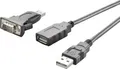 Produktbild: Seriell, USB 2.0 Anschlusskabel [1x USB 2.0 Stecker A - 1x D-SUB-Stecker 9pol.] 1.00m vergoldete Steckkontakte