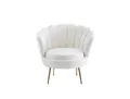 Produktbild: Muschelsessel, BouclÃ© Stoff, Grau, 76×76×78 cm, Modern, SalesFever