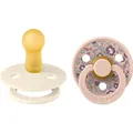 Produktbild: Bibs x Liberty Colour Latex Schnuller (rund), Eloise Blush (2 x, bis 6 Monate) (11011102)