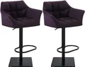 Produktbild: CLP Barhocker Damaso (2er Set, 2 St., 2er), mit Stoff-Bezug, höhenverstellbar