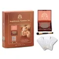 Produktbild: Ikos Augenbrauen-Formliner Set/braun bis schwarz - 3 Schablonen + Augenbrauenpuder + Pinsel)