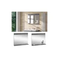 Produktbild: Vicco Badezimmerspiegel Izan Grau 80 x 62 cm mit Regal