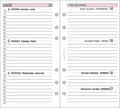 Produktbild: BIND Terminkalender bind® 260226 Ersatzkalendarium Wochenplan - A6, 1 Woche / 2 Seite