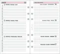 Produktbild: bind® 260226 Ersatzkalendarium Wochenplan - A6, 1 Woche / 2 Seite