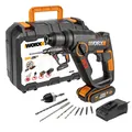 Produktbild: WORX WX390 SDS-Plus Bohrhammer – 20V Multitalent für Heimwerker und Profis