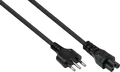 Produktbild: KM SK6505-S018 - Netzkabel Italien Netz-Stecker Typ I, Buchse C5, sw. 1,8m