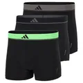 Produktbild: adidas Herren Trunk (3PK) -Active Micro Flex Eco Shorts/Pants, 905 Assorted, S (3er Pack)