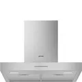 Produktbild: Smeg KBT600XE Wandhaube 60cm Flache T-Form Edelstahl Neutrales Design