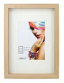 Produktbild: IDEAL TREND 3D Objektrahmen Holz Bilderrahmen Wanddeko Collage Poster Shirt Trikot Rahmen: Farbe: Natur | Format: 50x50
