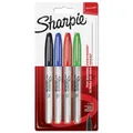Produktbild: Sharpie Permanent-Marker FINE, 4er Blisterkarte