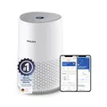 Produktbild: Philips Luftreiniger 600-Serie, energieeffizient mit Smart Sensor, Für Allergiker, HEPA-Filter entfernt 99,97% der Schadstoffe, Deckt bis zu 44 m2 ab, App-Steuerung, Weiß (AC0651/10)