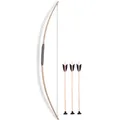 Produktbild: BestSaller 1249 Sportbogen 120cm, Holz, inklusive 3 Saugnapf Pfeile 50cm, natur,