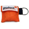 Produktbild: Pulox Beatmungsmaske RESPI-Key orange, DIN 13154, im Schlüsselanhänger, mit Einwegventil