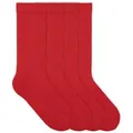 Produktbild: von Jungfeld Tennissocken Einfarbige CLASSICS Bio-Baumwolle 35-46 Unisex (2-Paar, 2er-Pack) Sportsocken mit verstärkter Ferse & Fußsohle rot 39-42