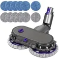 Produktbild: Elektrischer Wischmoppkopf Für Dyson V11 V10 V15 V8 V7 Staubsauger, Waschbürstenmopp Mit Abnehmbarem Wassertank Und 12 Waschbaren Wischmopppads