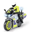 Produktbild: Dickie Toys Polizeimotorrad Kinderspielzeug (17 cm) - Yamaha Polizei Spielzeug mit Figur, Blaulicht & Sirene, Friktionsantrieb, Fahrzeuge ab 3 Jahren - 203712018