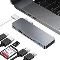 Produktbild: iMounts MacBook Air USB-C Hub - HDMI, USB3.0, SD-Leser, M2/M3 - Laden und Datenübertragung - Space Grau/Space Gray