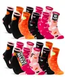 Produktbild: 10 Paar Kinder Socken Jungen & Mädchen Baumwolle Kindersocken 54338 (23-26)