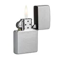 Produktbild: Zippo Benzin Feuerzeug Chrom Standard gebürstet Regular Sturmfeuerzeug