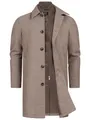 Produktbild: JEFF Herren JFTyler Klassischer Herrenmantel mit Strickeinsatz | Winterjacke Mantel für Männer Brown mix, XXL