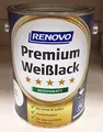 Produktbild: 2,5 Liter RENOVO Premium Weisslack seidenmatt Weiss