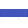 Produktbild: 3-teiliges Windschutzgewebe 400 X 80 Cm Azurblau Vidaxl