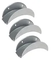 Produktbild: BigDean 3x Gartenschlauchhalter aus Metall 29x13 cm - bis zu 25 Meter - Robust & stabil - Wand-Aufhängung mit Schrauben