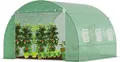 Produktbild: VOUNOT® Gewächshaus Foliengewächshaus Winterfest Tomatenhaus Folientunnel, 3x3x2m 9m²
