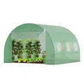 Produktbild: VOUNOT® Gewächshaus Foliengewächshaus Winterfest Tomatenhaus Folientunnel, 3x3x2m 9m²