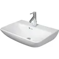 Produktbild: Duravit ME by Starck Waschtisch Compact 60x40cm, 1 Hahnloch, mit Überlauf, mit Hahnlochbank,, 2343603200, Farbe: Weiß seidenmatt