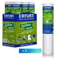 Produktbild: Erfurt Rauhfaser CLASSICO Weiß Rauhfasertapete überstreichbar klassische Strukturtapete 6 Rollen 20 x 0.53m