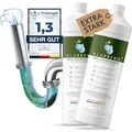Produktbild: KLARBERG® Abflussfrei - Rohrreiniger extrem stark gegen Haare - Abflussreiniger für Bad, Dusche und Küche - Drain Cleaner Rohrfrei über Nacht