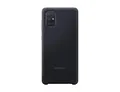 Produktbild: Samsung Silicone Smartphone Cover EF-PA715 für Galaxy A71 Handy-Hülle, Silikon, Schutz Case, stoßfest, dünn und griffig, schwarz - 6.7 Zoll