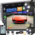 Produktbild: 2DIN Autoradio 7 Zoll 1080P Touchscreen Mirrorlink Multimedia Player Monitor TF AUX USB Einer Rückfahrkamera Auto Radio mit Telefonaufladung Retoo