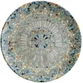 Produktbild: 6x  Bonna Luca Mosaic Gourmet flacher Teller rund 27cm 3cm hoch Hellblau Blau Braun Beige Mosaik Porzellan S-MT-LUCMZGRM27DZ Speiseteller Tafel Geschi